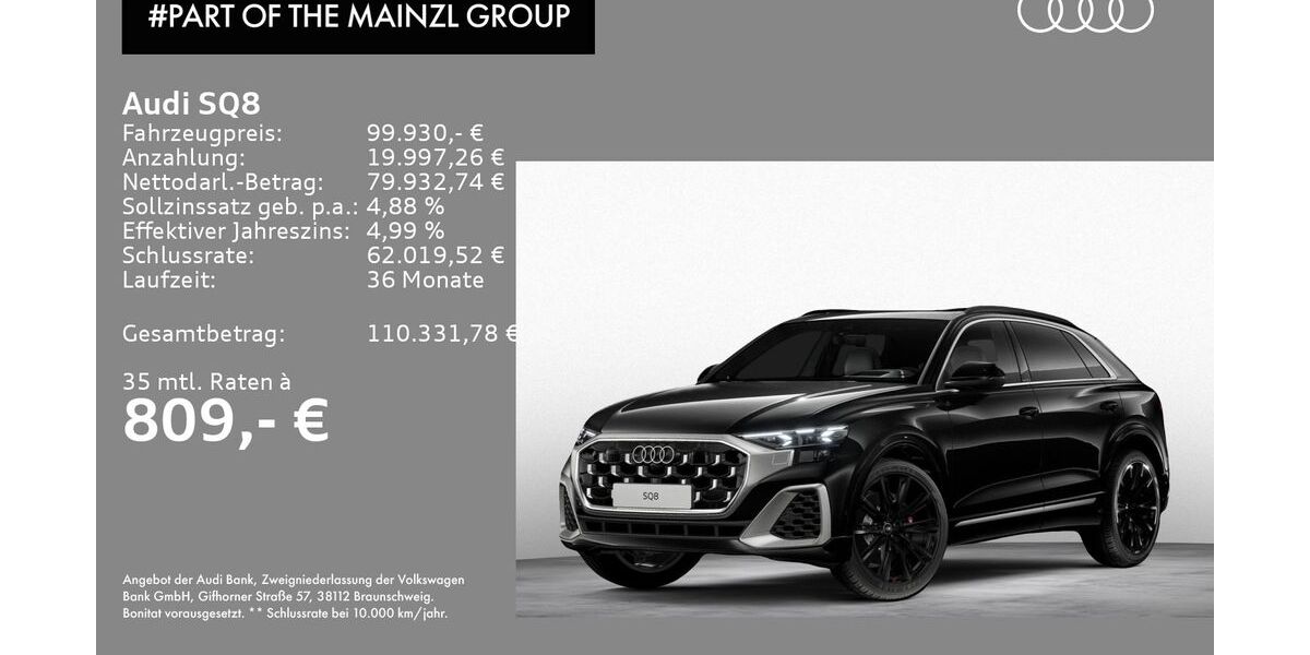 Audi SQ8 10.700 km 99.930 &euro; Bad Reichenhall 83435